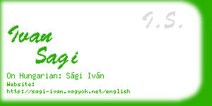 ivan sagi business card